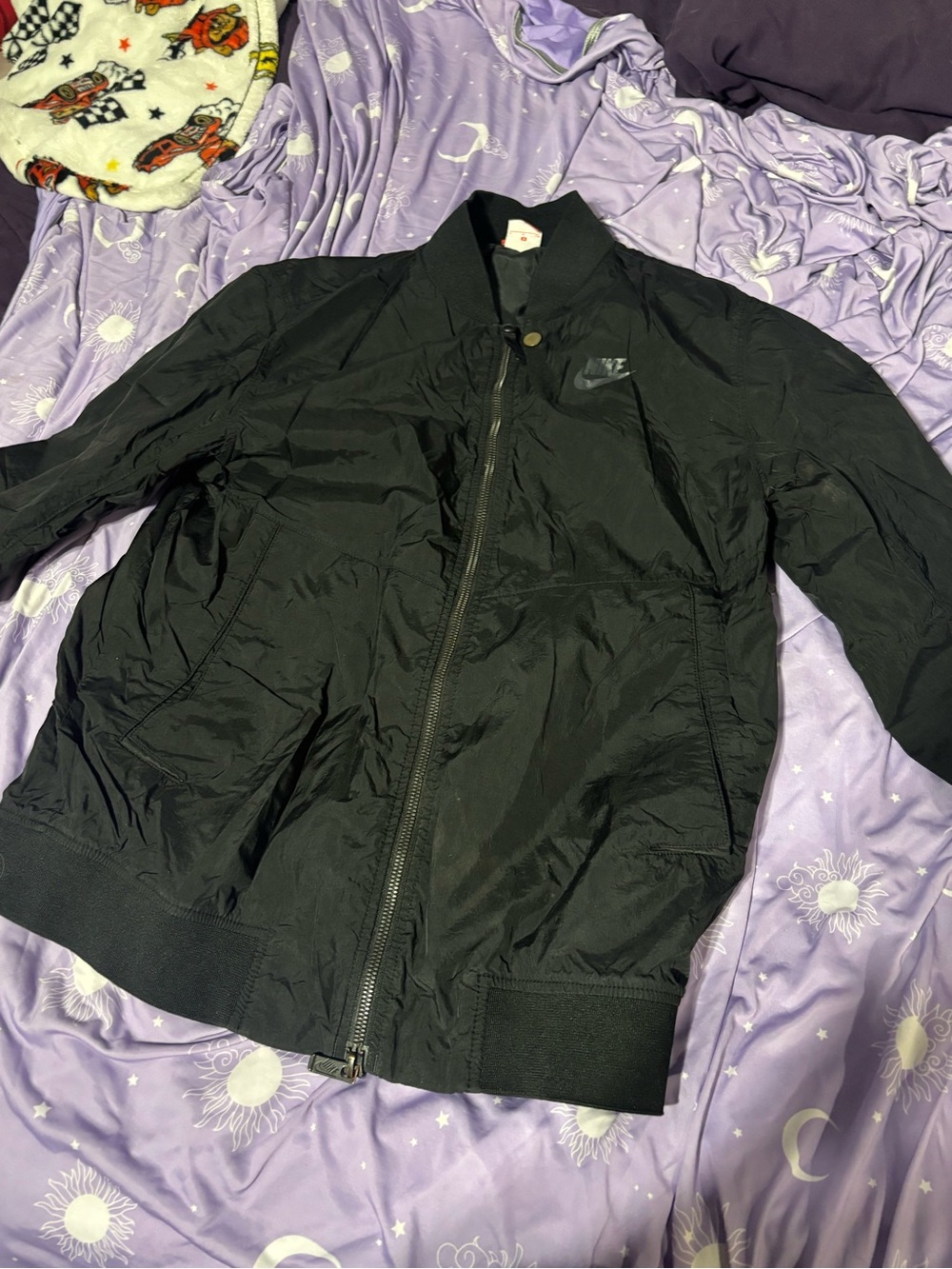 Nike Black Men's Bomber Jacket with Subtle Logo